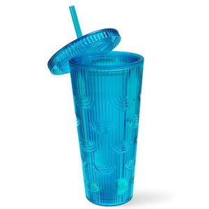 🌠2/$16 Mermaid Scale Tumbler Turquoise